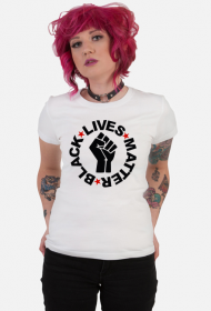 T-shirt Damski Black Lives Matter Fist