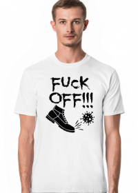 T-shirt Męski F*ck Off Virus
