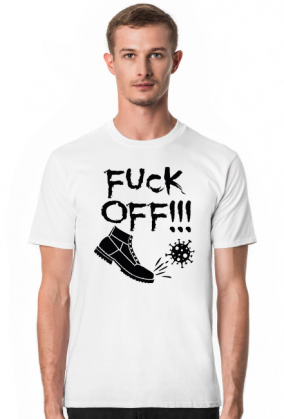 T-shirt Męski F*ck Off Virus