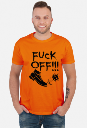 T-shirt Męski F*ck Off Virus