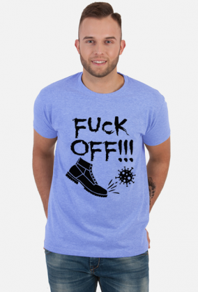 T-shirt Męski F*ck Off Virus