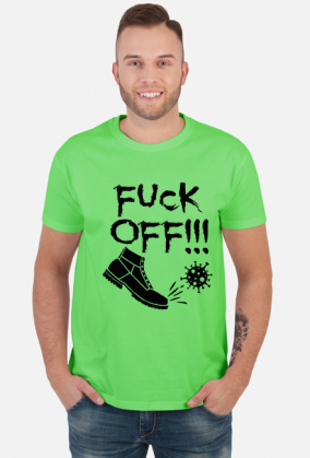 T-shirt Męski F*ck Off Virus