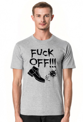 T-shirt Męski F*ck Off Virus