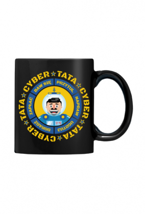 Cyber Tata - Kubek czarny dla taty