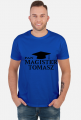 Koszulka Pan Magister z imieniem Tomasz - czarny nadruk