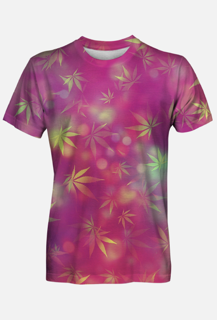 Bluzka Męska Liście Marihuany #1
