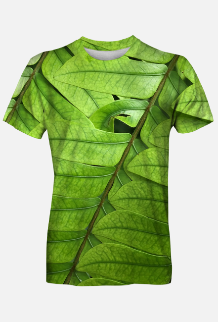 Mystic Forest Green Leaves Fullprint