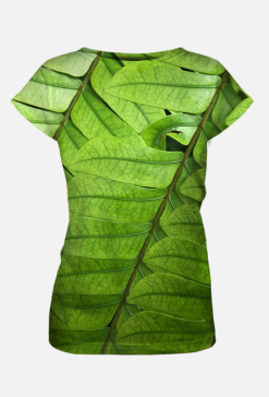 Mystic Forest Green Leaves Fullprint