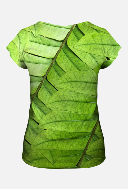 Mystic Forest Green Leaves Fullprint