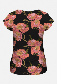 kolorowa koszulka w duże kwiaty