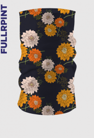 kolorowy komin w kwiaty