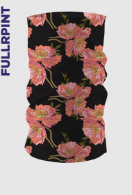 kolorowy komin z nadrukiem w kwiaty