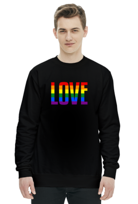 LOVE LGBT TĘCZA BLUZA SWEATER