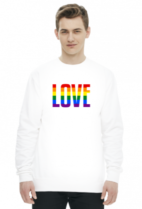 LOVE LGBT TĘCZA BLUZA SWEATER