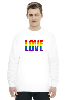 LOVE LGBT TĘCZA BLUZA SWEATER