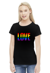 LOVE LGBT TĘCZA KOSZULKA