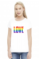 LOVE LGBT TĘCZA KOSZULKA
