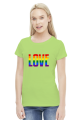 LOVE LGBT TĘCZA KOSZULKA