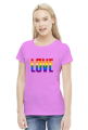 LOVE LGBT TĘCZA KOSZULKA