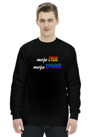 MOJE ŻYCIE MOJA SPRAWA LGBT TĘCZA BLUZA SWEATER
