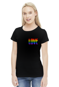LOVE LGBT TĘCZA KOSZULKA