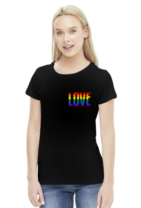 LOVE LGBT TĘCZA KOSZULKA