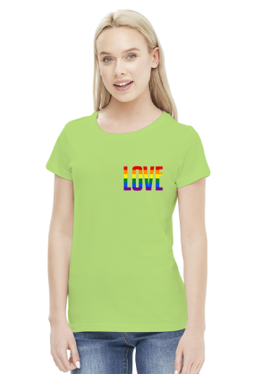 LOVE LGBT TĘCZA KOSZULKA