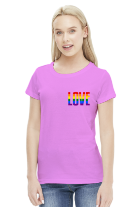 LOVE LGBT TĘCZA KOSZULKA