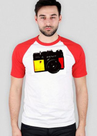 ZENIT - t-shirt czerwono-biały