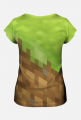 Koszulka Full Print - Minecraft (Grass Block, Dirt)