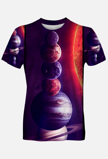 Planety układ słoneczny kosmos fullprint