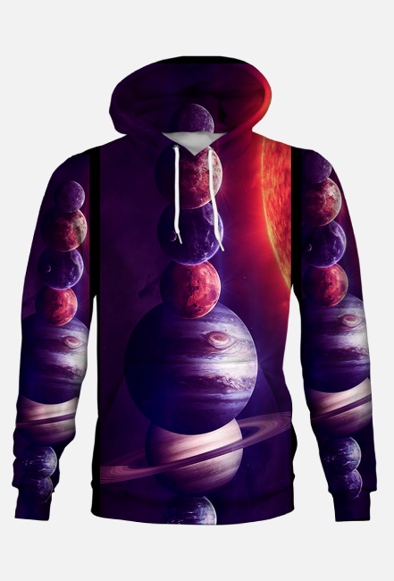 Planety układ słoneczny kosmos fullprint