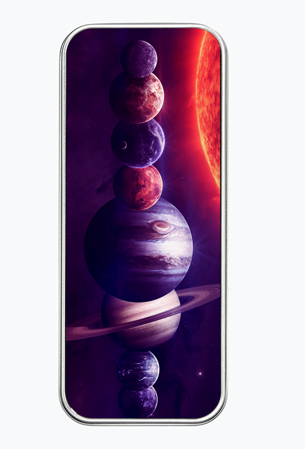 Planety układ słoneczny kosmos - piórnik