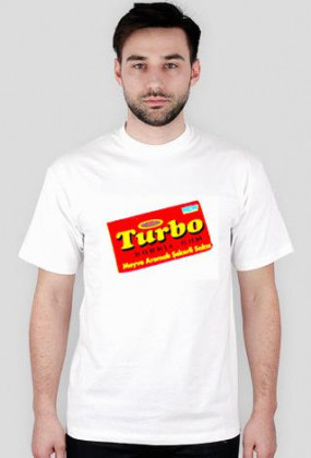 TURBO - t-shirt biały