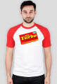 TURBO - t-shirt czerwono-biały