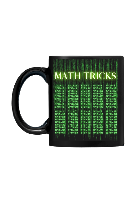 Kubek Math Tricks czarny