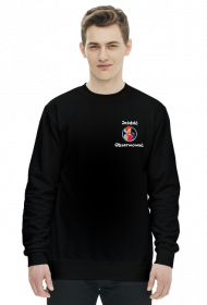 Czarna Bluza Męska Jeździć Obserwować