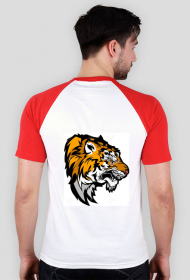 Bluzka czerwona z czarnym Tigera