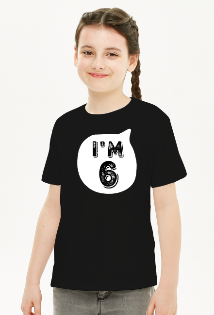 I'M 6 RÓŻNE KOLORY czarna grafika