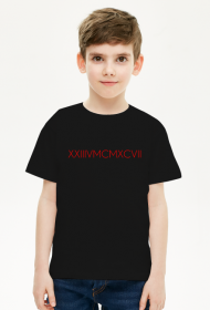 tshirt XX unisex (biały/czarny)