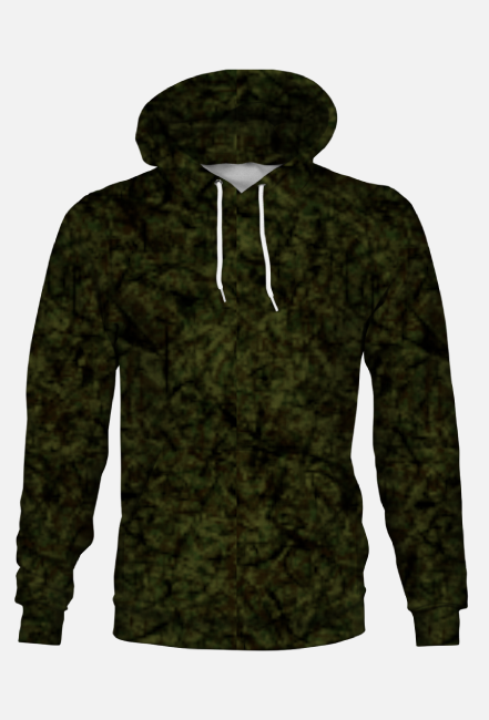bluza z kapturem w kamuflażu leśnym