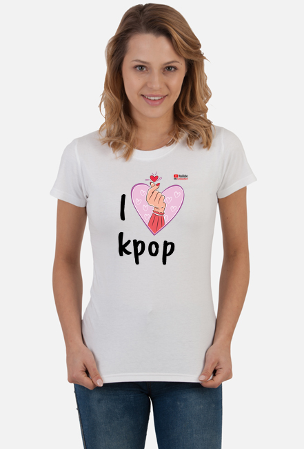 Koszulka damska I love kpop