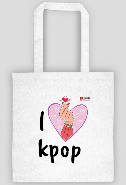 Torba bawełniana I love kpop