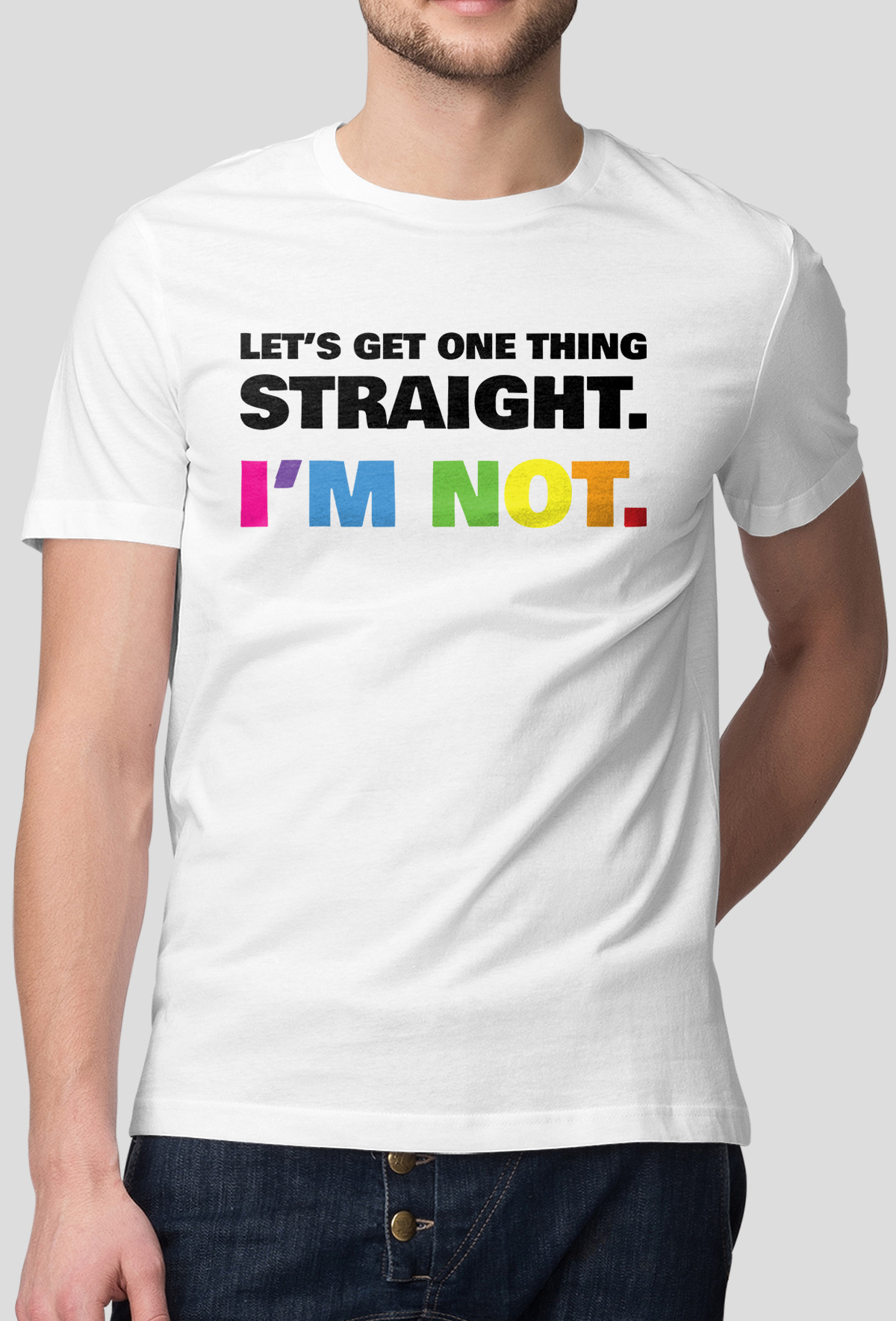 Koszulka - Not Straight (Oryginalny Prezent)