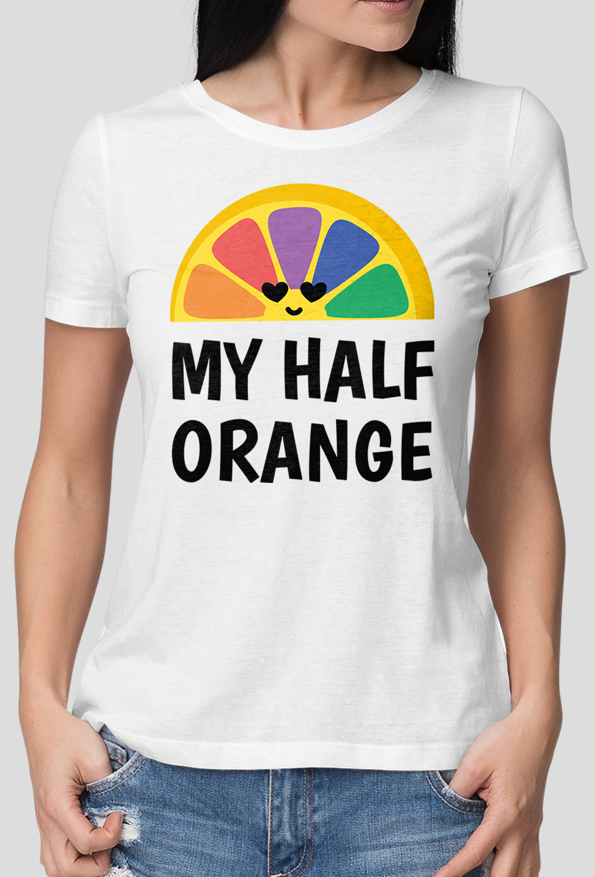 Koszulka - My half Orange (Oryginalny Prezent)