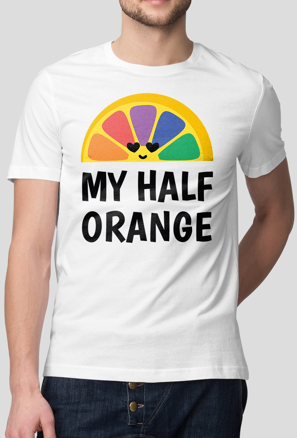 Koszulka - My half Orange  (Oryginalny Prezent)