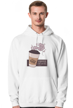 Bluza z kapturem Kawa