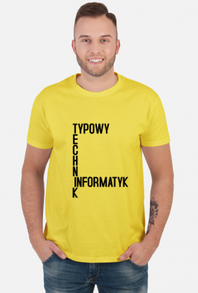 Typowy Technik Informatyk (koszulka męska) cg