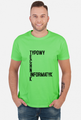 Typowy Technik Informatyk (koszulka męska) cg