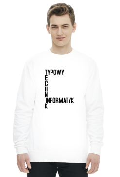 Typowy Technik Informatyk (bluza męska klasyczna) cg
